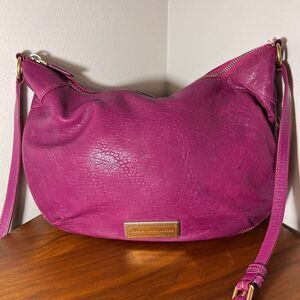 Marc by Marc Jacobs Hot Fuchsia Lamb Leather Crossbody